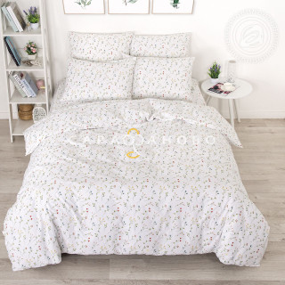 Ткань Поплин 220 см 115 гр рис. Ботаника 13577-1 