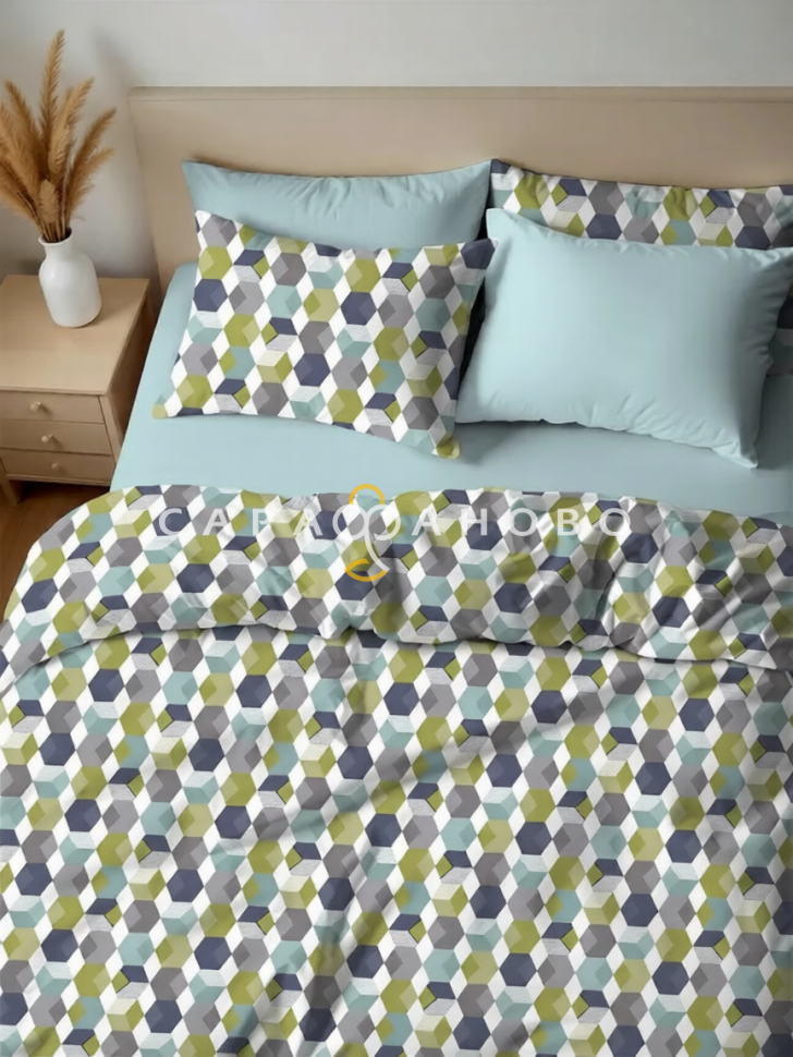 Ткань Перкаль наб 220/110 рис Минт 20332/1