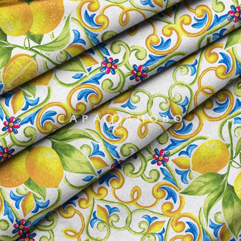 Подушка декоративная рогожка Mia Cara 30272-1 Lemonade