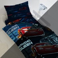 КПБ 1.5 Поплин Тачки Neon (70х70) рис 8877+8879 вид 1 Молния