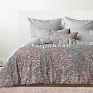 КПБ  Унисон Перкаль 24138-8/15860-95/24139-4 Танец павлина (золотой пигмент)
