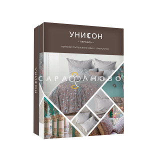 КПБ  Унисон Перкаль 24138-8/15860-95/24139-4 Танец павлина (золотой пигмент)