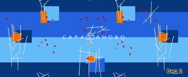 Бязь набивная 150 см 100 гр. рис 312 вид 2