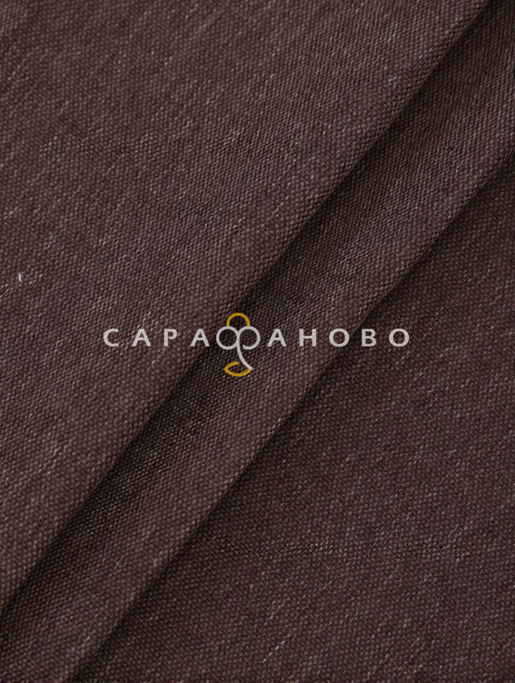 Ткань Рогожка 150 см 272 гр. Шоколад