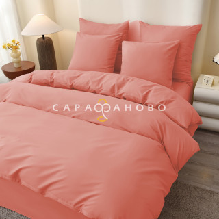 Ткань Поплин 220 см 115 гр однотонный рис Персиковый