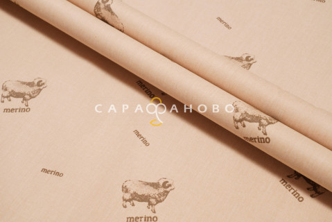 Ткань Тик смесовой 220 см набивной диз Merino 14-1118 GL M