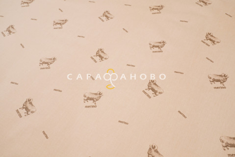 Ткань Тик смесовой 220 см набивной диз Merino 14-1118 GL M