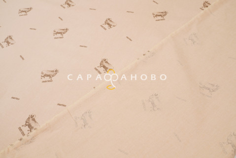 Ткань Тик смесовой 220 см набивной диз Merino 14-1118 GL M