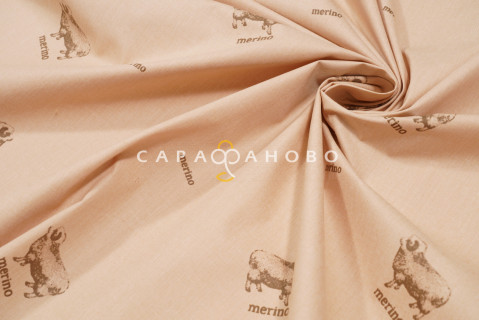 Ткань Тик смесовой 220 см набивной диз Merino 14-1118 GL M