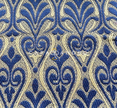 Ткань Гобелен жаккард 150см Двухцветный рис JB-143 синий