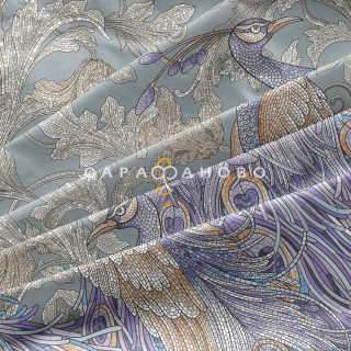 КПБ  Унисон Перкаль 24138-7/15860-95/24139-4 Танец павлина (золотой пигмент)