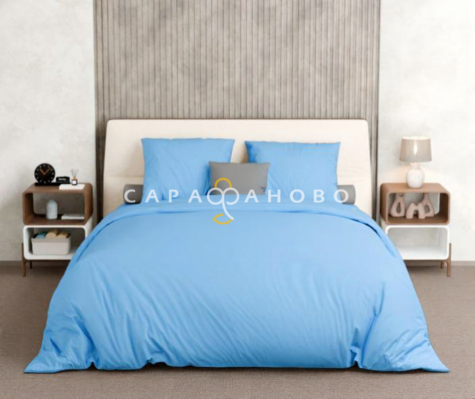 Ткань Бязь 150 см 120 гр рис 4 вид голубой