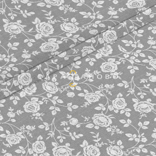 Ткань Вафельное полотно наб 4Р-06-3 150 см 10383/1 Розы на льне