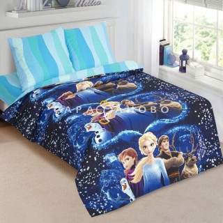 Ткань Поплин 150 см 115 гр рис Магия снега 12778-1 (компаньон)