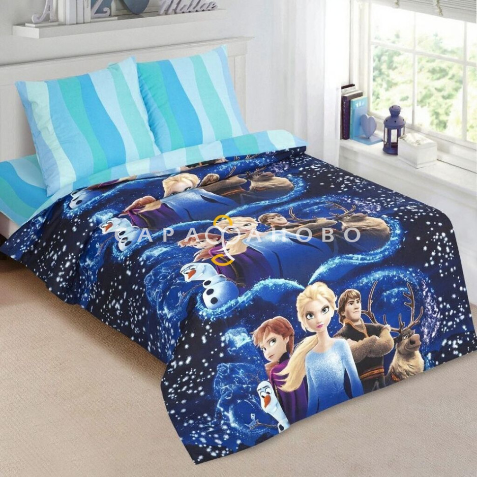 Ткань Поплин 150 см 115 гр рис Магия снега 12778-1 (компаньон)