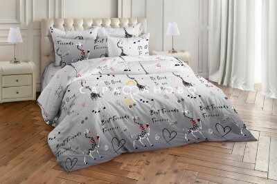 Ткань Бязь 220 см рис. 12520/1 Жирафы